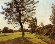 Meadow, Sunlight Effect - 亨利·约瑟夫·哈尔皮涅斯